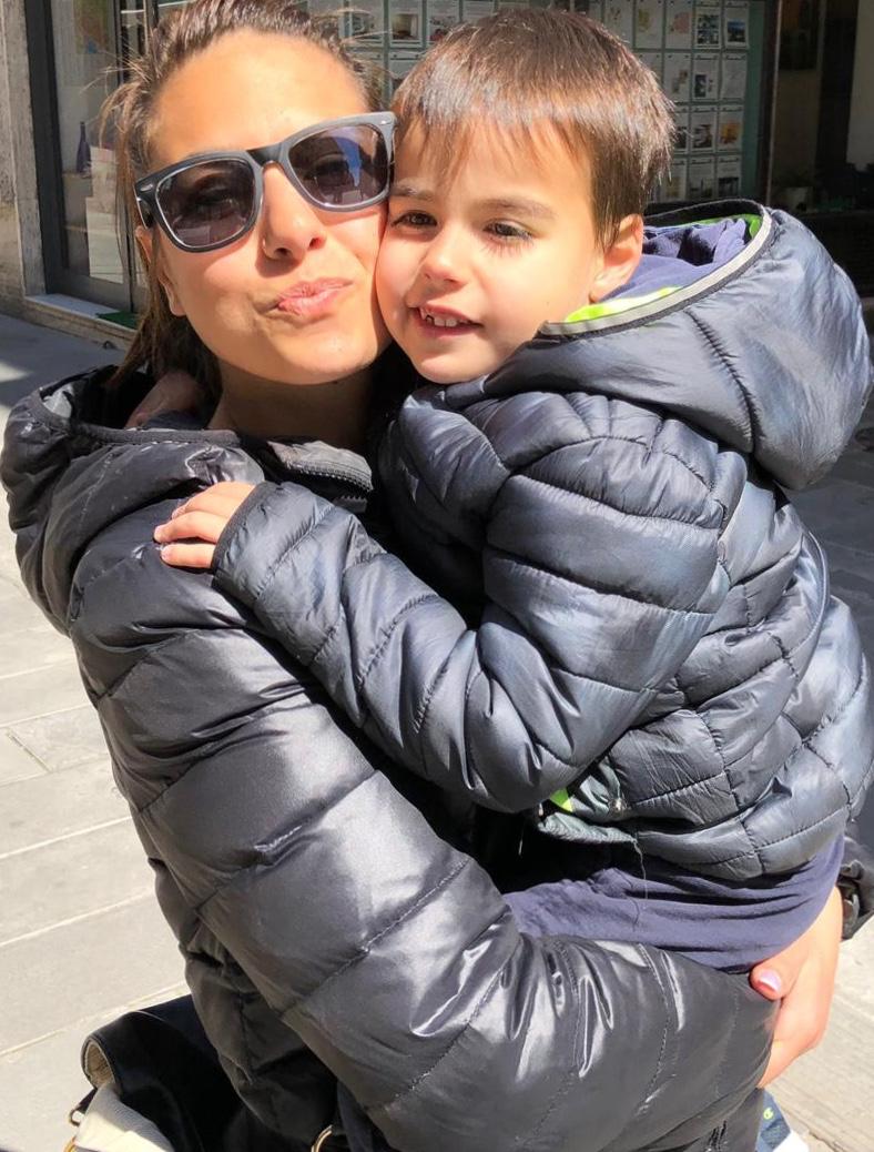 Valentina y su hijo Alessio