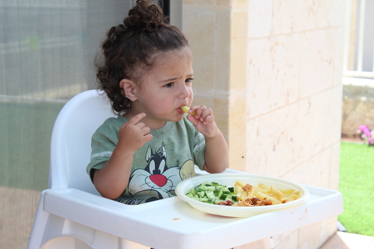 Girl eating 