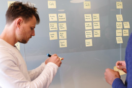 People using design thinking to create a strategy