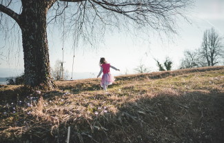 What is myofibromatosis Girl in the woods near a tree with a swing