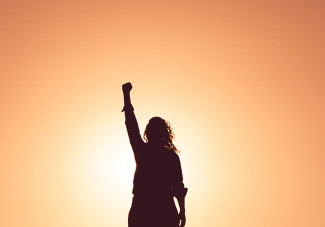 A platform as strong as its users Girl suset hand up
