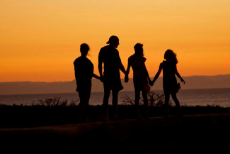 Family together dawn Family together dawn