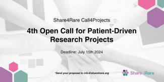 banner 4th call4projects share4rare patient driven research rare diseases