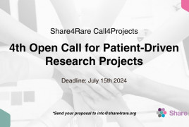 banner 4th call4projects share4rare patient driven research rare diseases